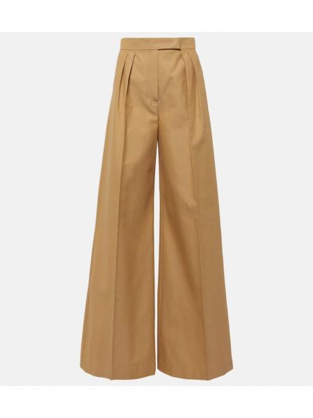 Pantalon en coton Max Mara marron