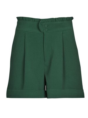 Bermuda kratke hlače s volanima Only zelena