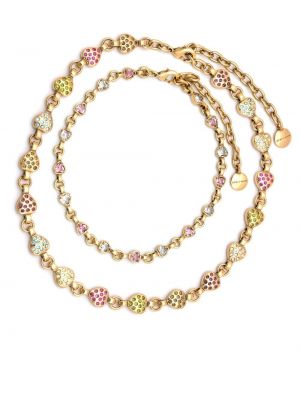 Křišťálový náhrdelník se srdcovým vzorem Camila Klein zlatý