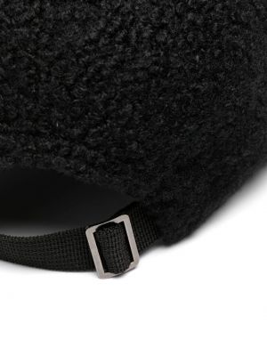 Fleece cap mit stickerei Versace Jeans Couture schwarz