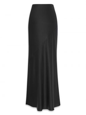 Hedvábné dlouhá sukně Saint Laurent černé