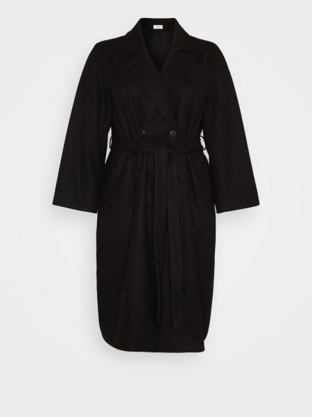 Czarny retro klasyczny płaszcz zimowy Evoked Vila