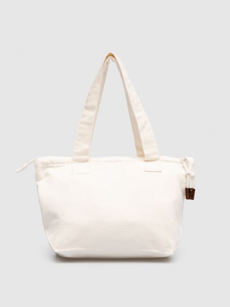 Пляжная сумка с вышивкой Vilebrequin белая