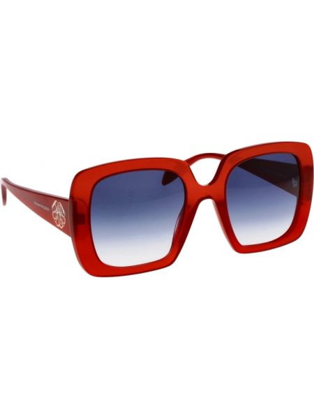 Okulary przeciwsłoneczne Alexander Mcqueen czerwone