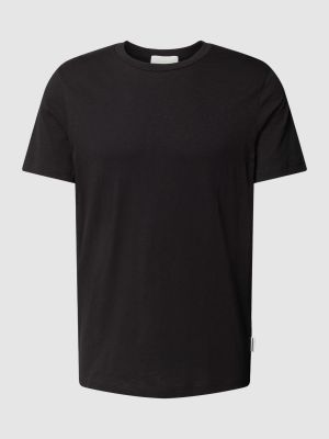 Koszulka w jednolitym kolorze Armedangels czarna