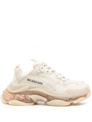 Sneakersy chunky Balenciaga Pre-owned beżowe