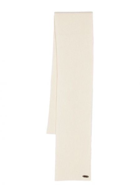 Плетен кашмирен шал Brioni бяло