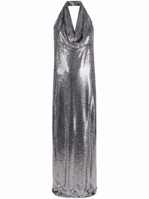 Sukienka długa srebrna Blanca Vita