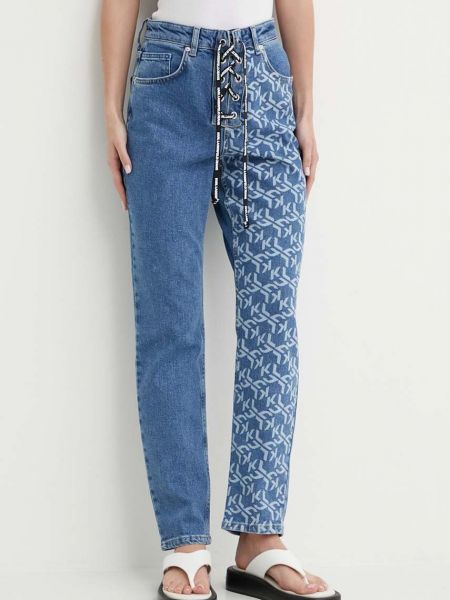 Dżinsy o regularnym kroju Karl Lagerfeld Jeans niebieskie