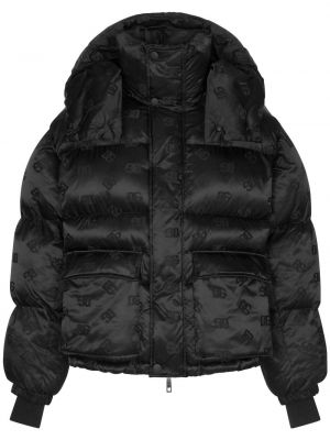Dūnu jaka ar apdruku Dolce & Gabbana melns