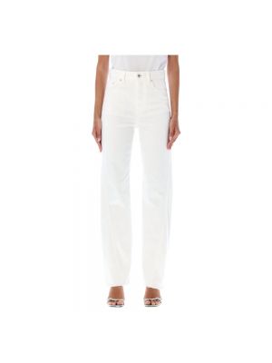 Białe proste jeansy Lanvin