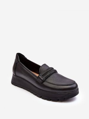 Pantofi din piele cu platformă Kesi negru