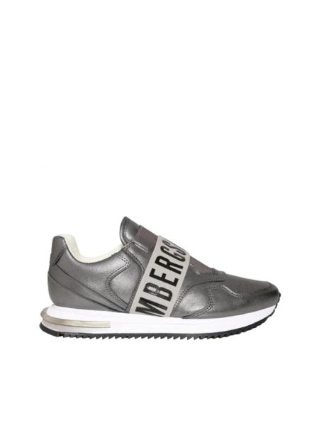 Lässig leder sneaker Bikkembergs silber