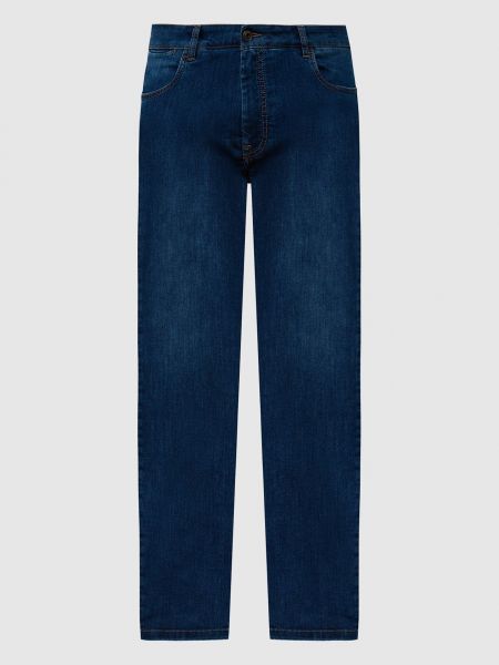 Вишиті джинси з потертостями Peserico сині