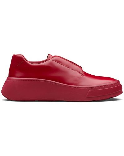 Zapatos derby Prada rojo