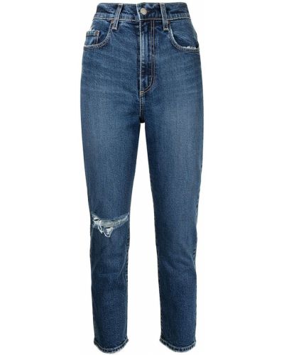 Nødlidende skinny jeans Nobody Denim blå