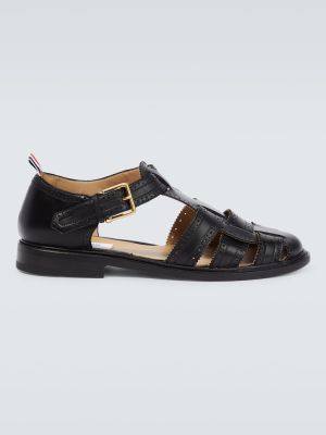 Kožené sandále Thom Browne čierna