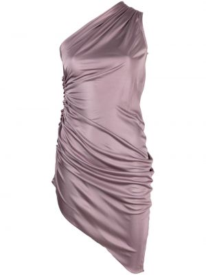 Drapované koktejlkové šaty Atlein ružová
