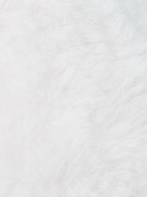 Svilena volnena kapa s šiltom iz alpake Max Mara bela