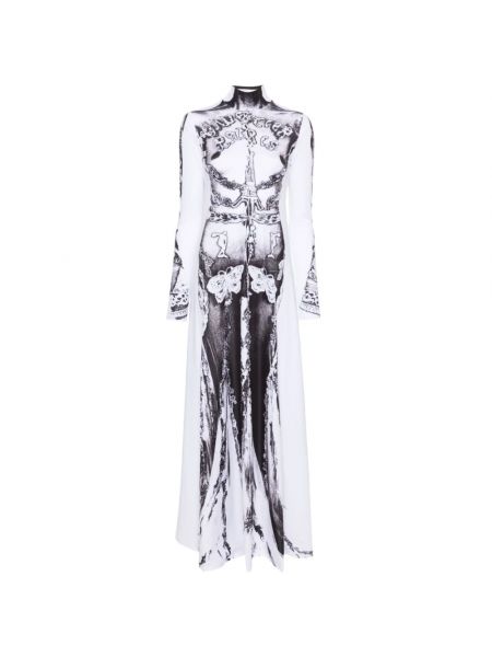 Prosta sukienka z nadrukiem Jean Paul Gaultier czarna