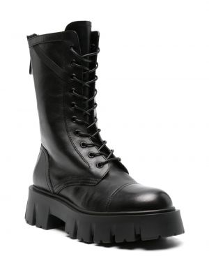Ankle boots à lacets en dentelle Premiata noir