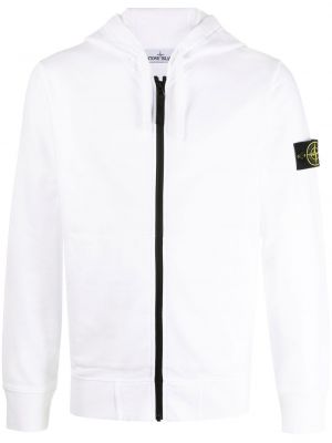 Zip hettegenser Stone Island hvit