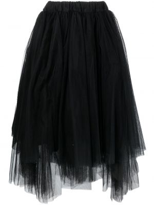 Асиметрична миди пола от тюл Black Comme Des Garçons черно