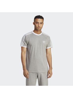 Camiseta a rayas Adidas gris