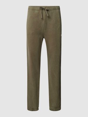 Spodnie sportowe skórzane slim fit Ralph Lauren zielone