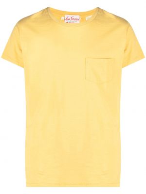 Памучна тениска с джобове Levi's® жълто