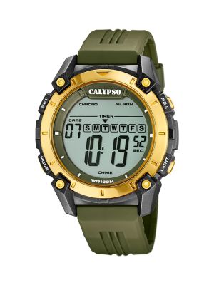 Цифровые часы Calypso зеленые