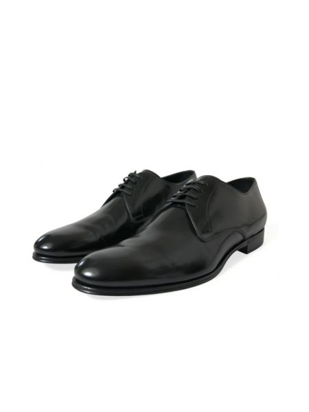 Zapatos derby de cuero Dolce & Gabbana negro