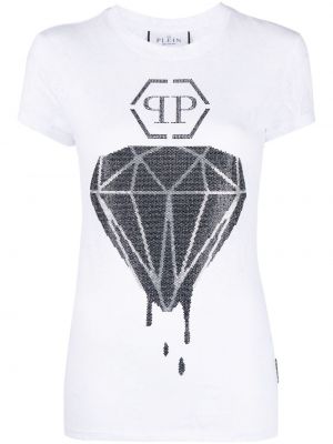 T-shirt en coton à imprimé à motif serpent Philipp Plein