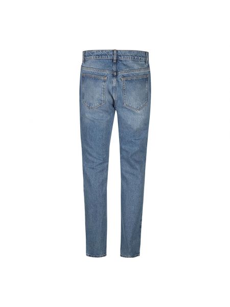 Slim fit skinny jeans mit print Moschino blau