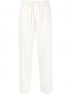 Rovné kalhoty Mm6 Maison Margiela bílé