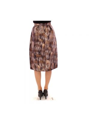 Falda midi clásica Dolce & Gabbana marrón