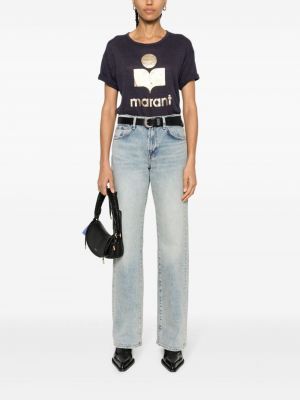 Lina t-krekls ar apdruku Marant Etoile zils