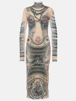 Прозрачный платье миди Jean Paul Gaultier