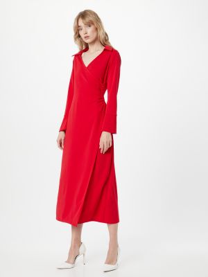 Midi haljina Warehouse crvena