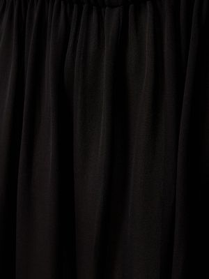 Hodvábne mini šaty s výstrihom do v Wardrobe.nyc čierna