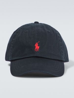 Черная хлопковая кепка Polo Ralph Lauren