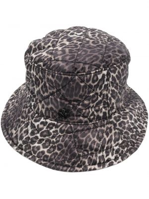 Mütze mit print mit leopardenmuster Maison Michel