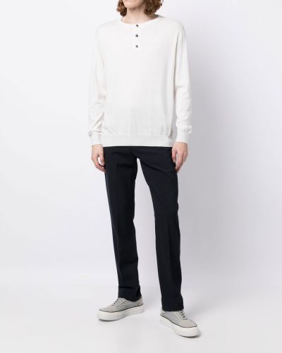 Sweter na guziki N.peal biały
