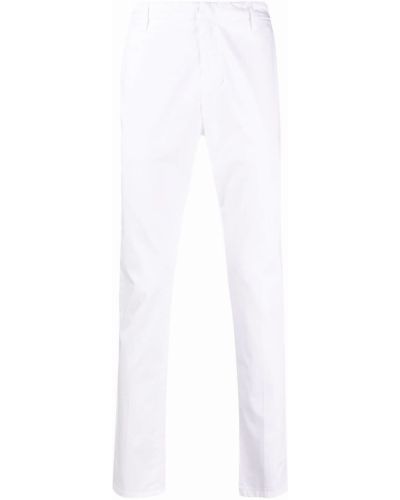 Pantalones chinos slim fit Dondup blanco