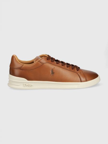 Sneakersy Polo Ralph Lauren brązowe