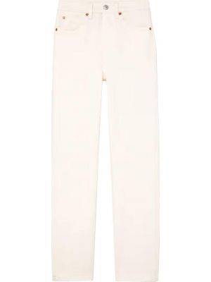 Белые прямые джинсы Re/done