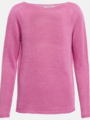 Linned striktrøje 's Max Mara lilla