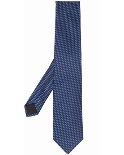 Corbata con estampado de tejido jacquard Boss Hugo Boss azul