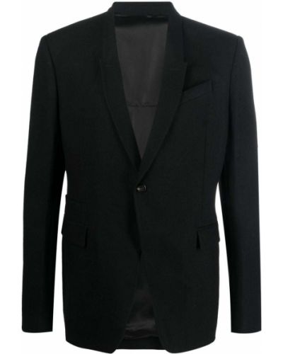 Ull lang blazer Rick Owens svart