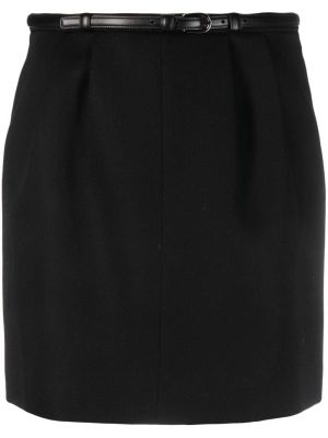 Vlnená sukňa Saint Laurent čierna